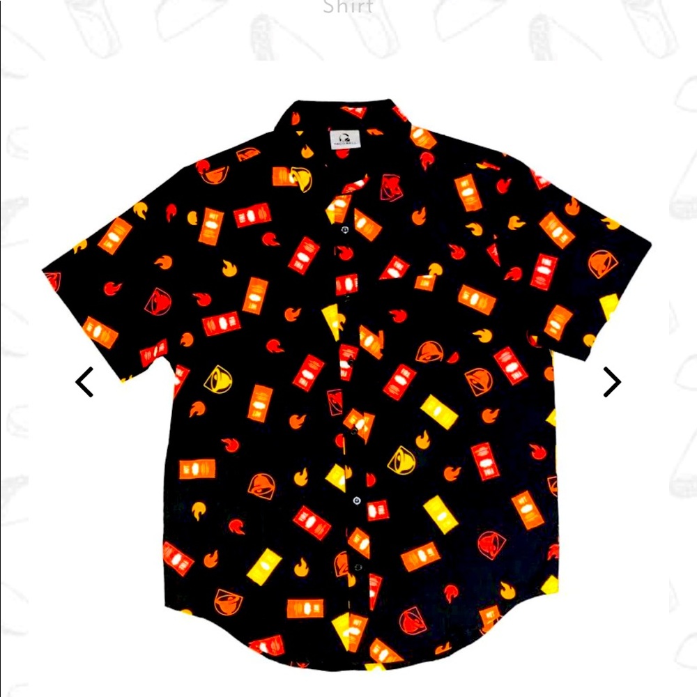 Taco Bell Sauce Packet Button-Up